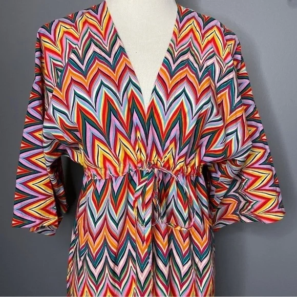 Lull Fama lightweight multi color maxi dress size Large - Picture 8 of 10